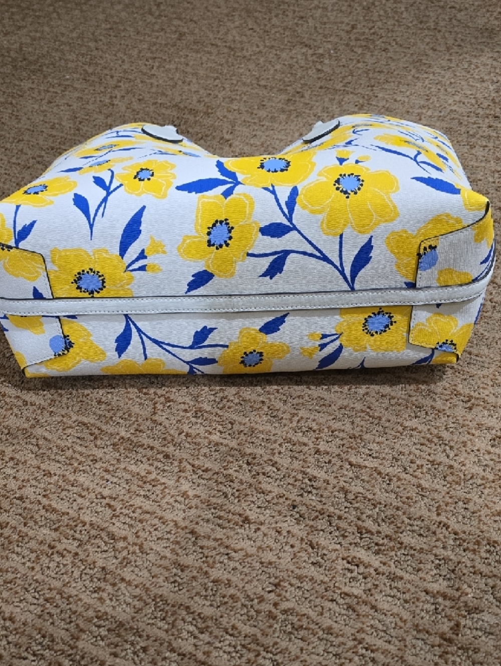 NWOT-Kate Spade Bleeker Sunshine Tote with Blue Pouch - Picture 5 of 14